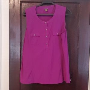 Eddie Bauer purple sleeveless top